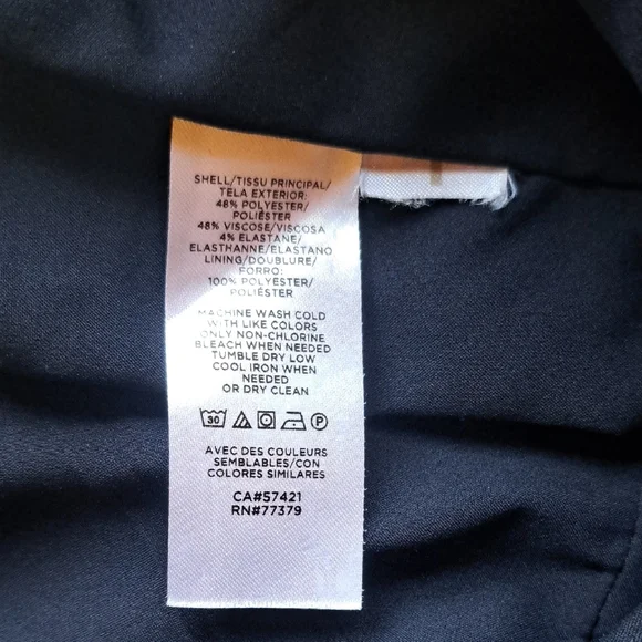 Ann Taylor Navy Women's Blazer with Pants Suit Size 10 - Picture 4 of 12